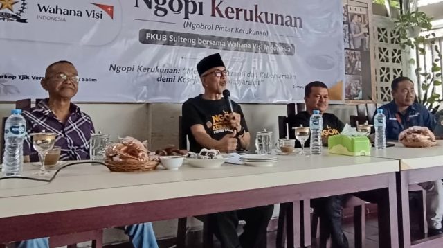 Membludak, Ngopi Kerukunan FKUB Sulteng dan WVI Satukan Tokoh Lintas Sektor